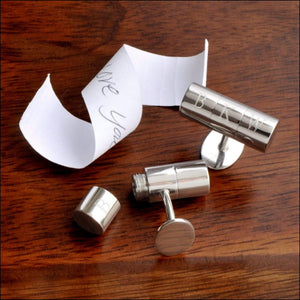 Secret Agent Hidden Note Cuff Links