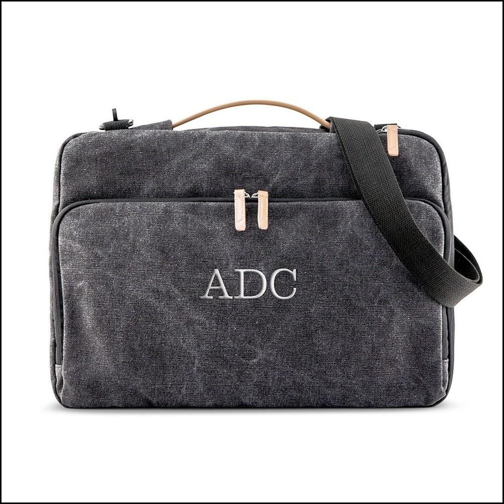 Black Laptop Bag Front View