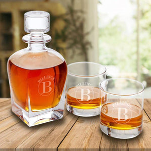 Whiskey Decanter-Circle