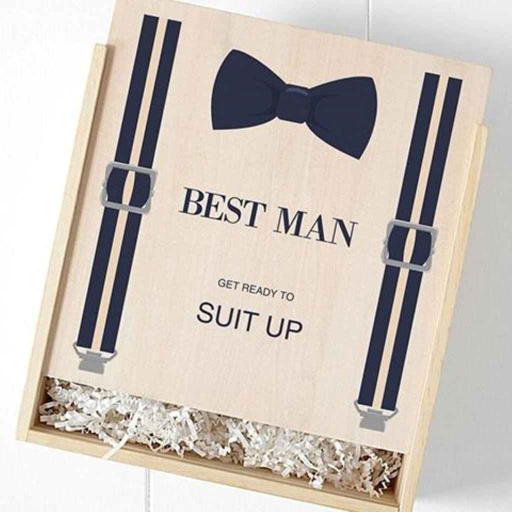 Best Man Wooden Gift Box