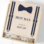 Load image into Gallery viewer, Best Man Wooden Gift Box

