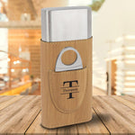 Load image into Gallery viewer, Bamboo Cigar Case with Cutter

