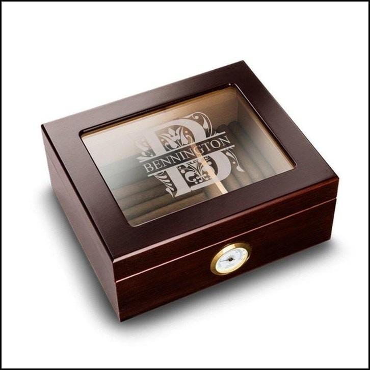 Mahogany Humidor-Filigree