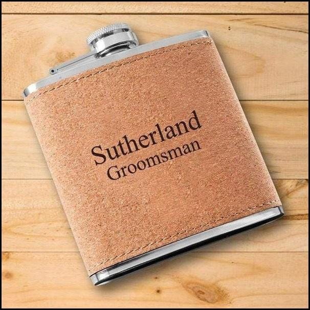 Custom Text Cork Flask