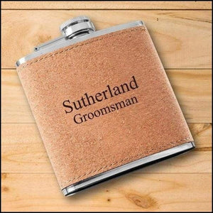 Custom Text Cork Flask