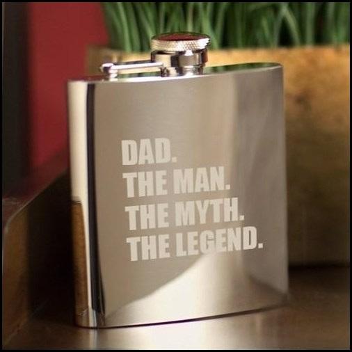 The Man The Myth The Legend Flask