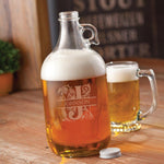 Load image into Gallery viewer, Growler with Monogram Glass
