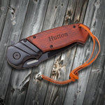 Load image into Gallery viewer, Personalized Saw Mountain Pocket Knife
