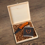 Load image into Gallery viewer, Flask and Knife Gift Box Set

