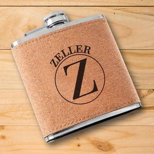 Custom Text Cork Flask
