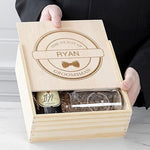 Load image into Gallery viewer, Contents of Groomsmen Wooden Gift Box
