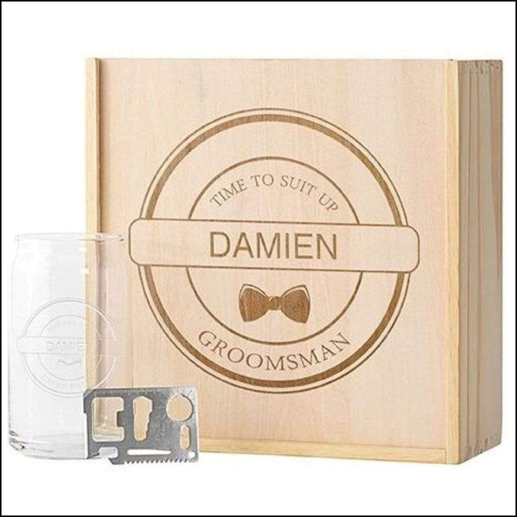 Groomsman Gift Box w Beer Glass