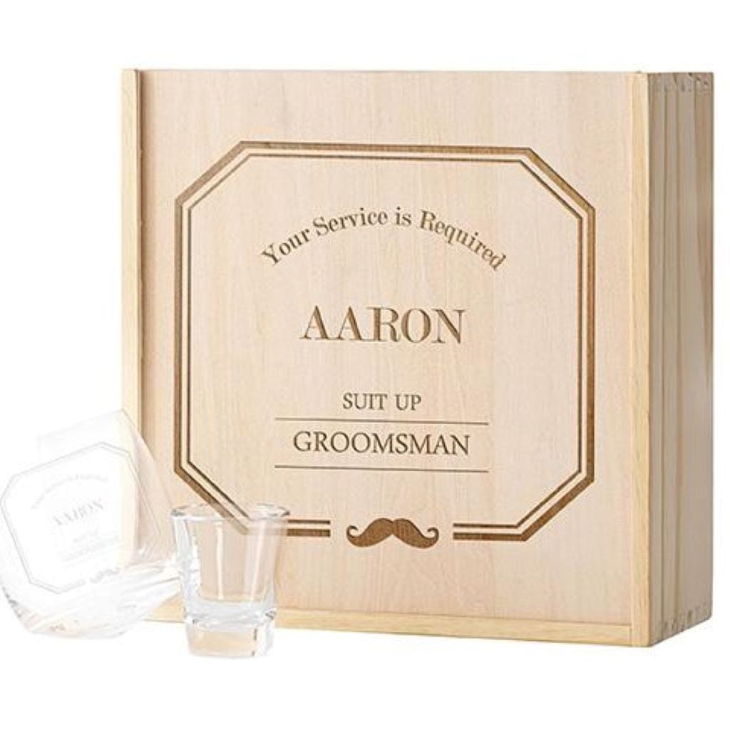 Groomsmen Wooden Gift Box