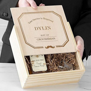 Groomsmen Wooden Gift Box Contents