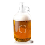 Load image into Gallery viewer, Glass Growler with Initial
