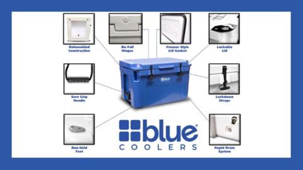 55 Qt Molded Cooler on Wheels