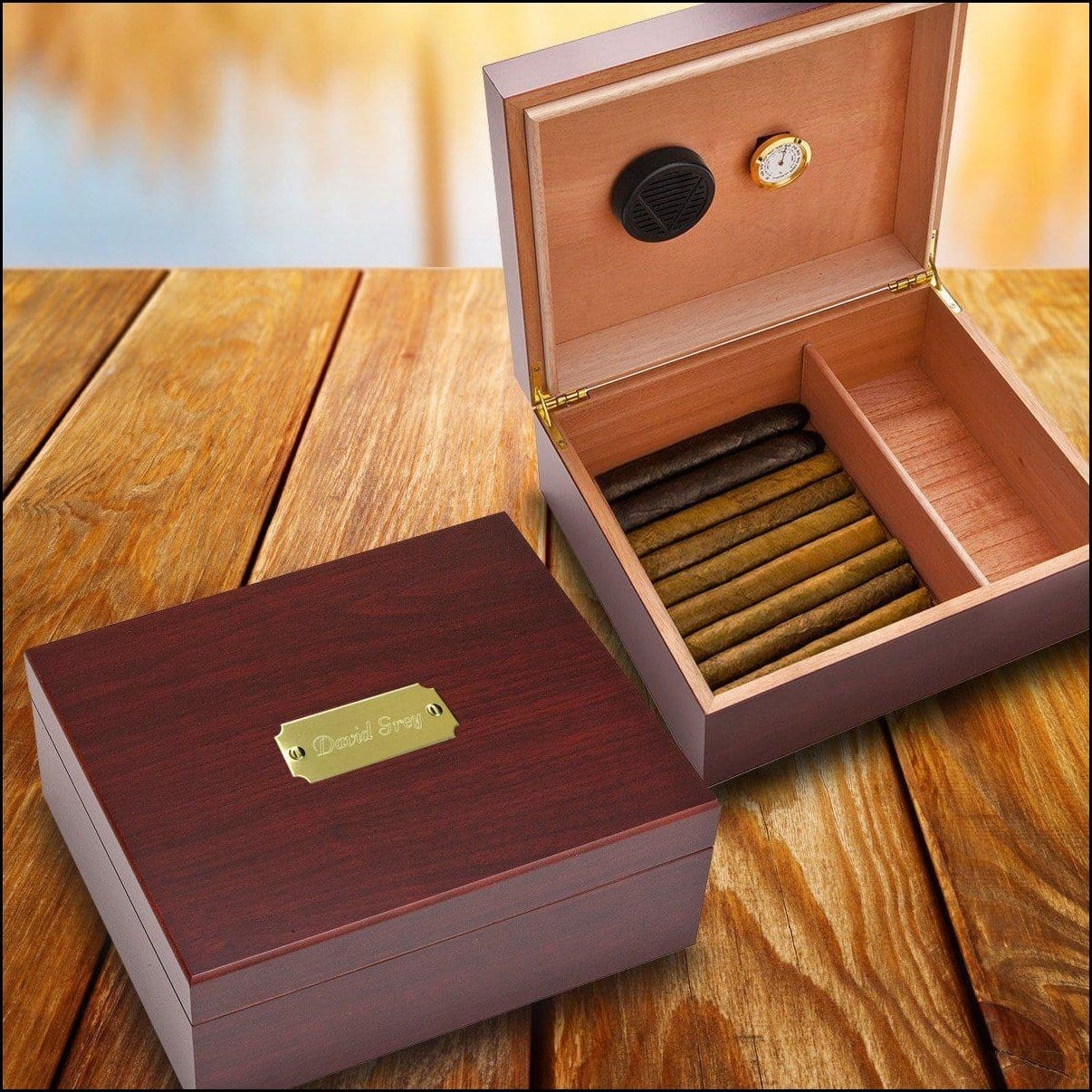 Cherry Finish Cigar Humidor