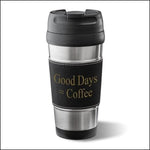 Load image into Gallery viewer, Vegan Leather Wrapped Mug-Black
