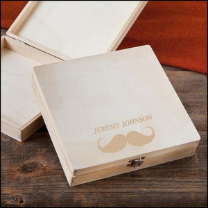 Cigar Keepsake Box-Mustache