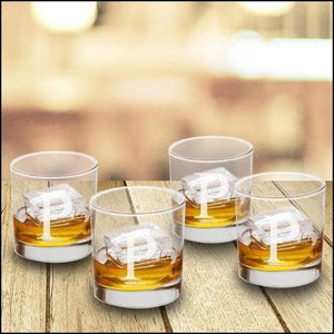 Old Fashioned Glasses-One Initial