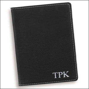 Personalized Black Passport Holder