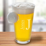 Load image into Gallery viewer, Custom Pint Beer Glass with Golf Ball
