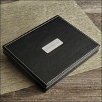 Load image into Gallery viewer, Personalized Black Leather Vallet Tray
