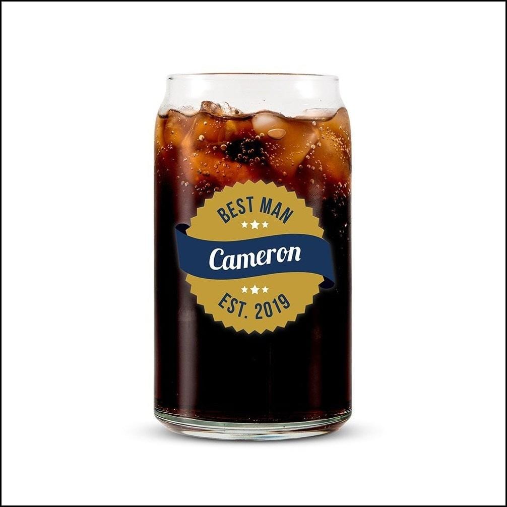Can Shaped Glass - Soda