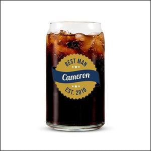 Can Shaped Glass - Soda