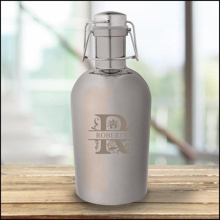 Gunmetal Growler w Top-Filigree