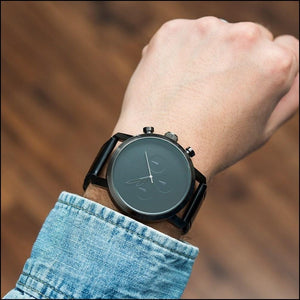 Black Wrist Watch-Personalized