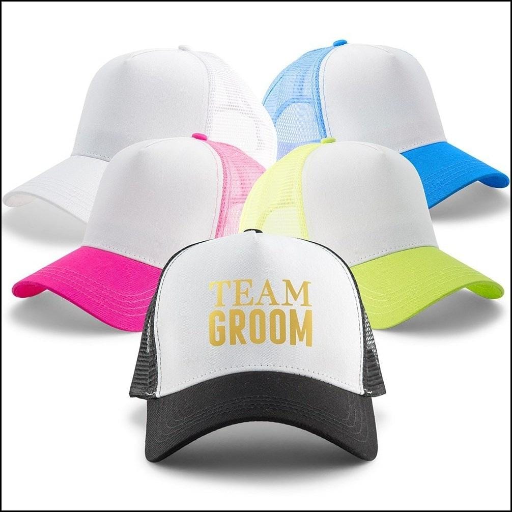 Team Groom Trucker Hat-Colors
