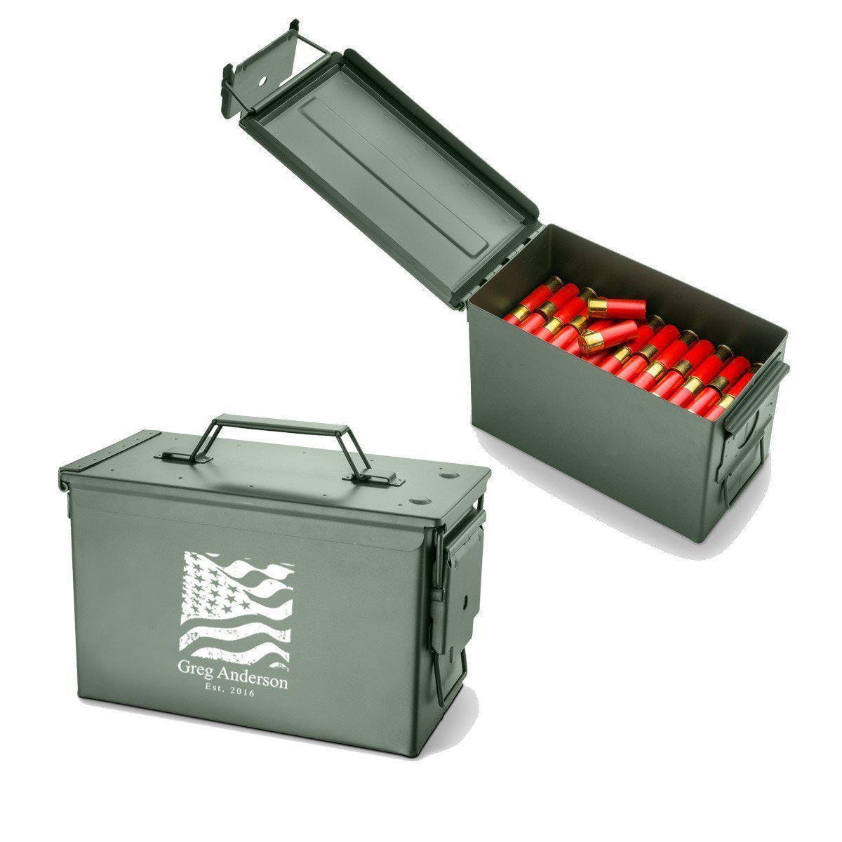 Military Hunting Ammo Box-Flag Design