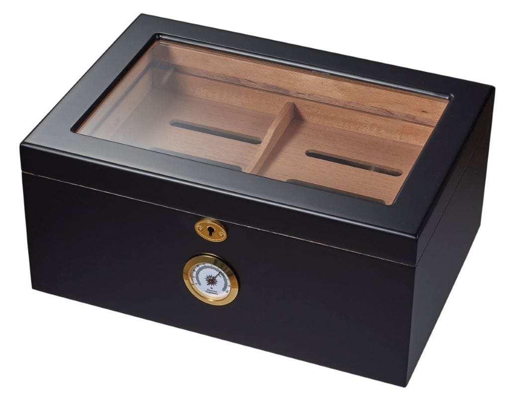 Glass Top Cigar Humidor