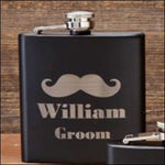 Load image into Gallery viewer, Mustache Flask-Groom
